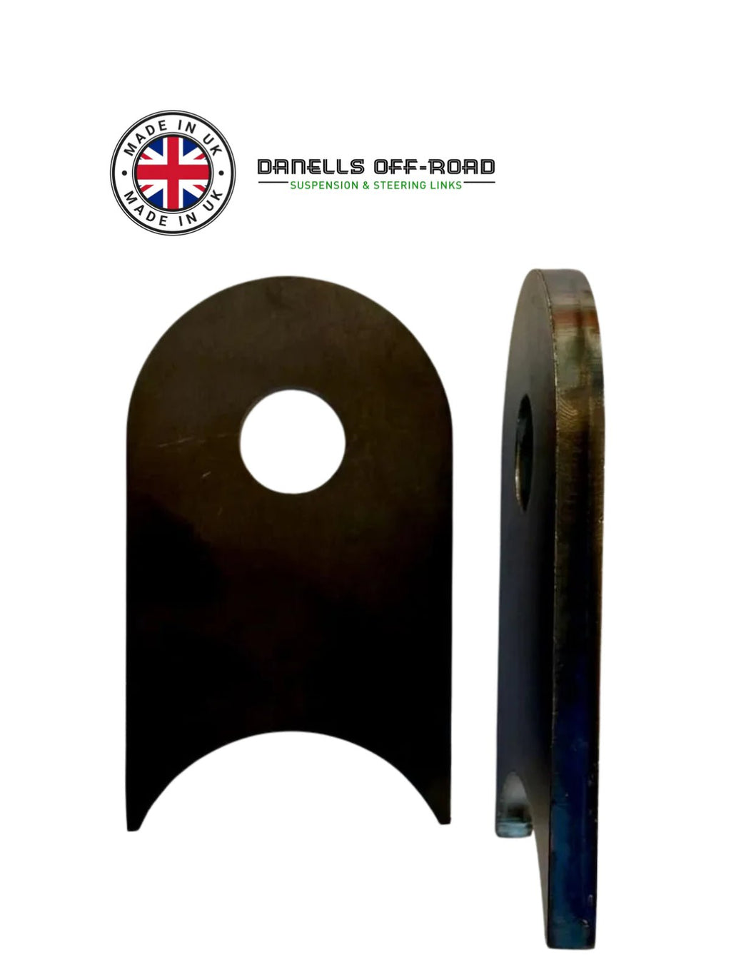 2" Tube Tab Mount (Roll Cage Brackets) M16 bolt hole - Danells Off - Road