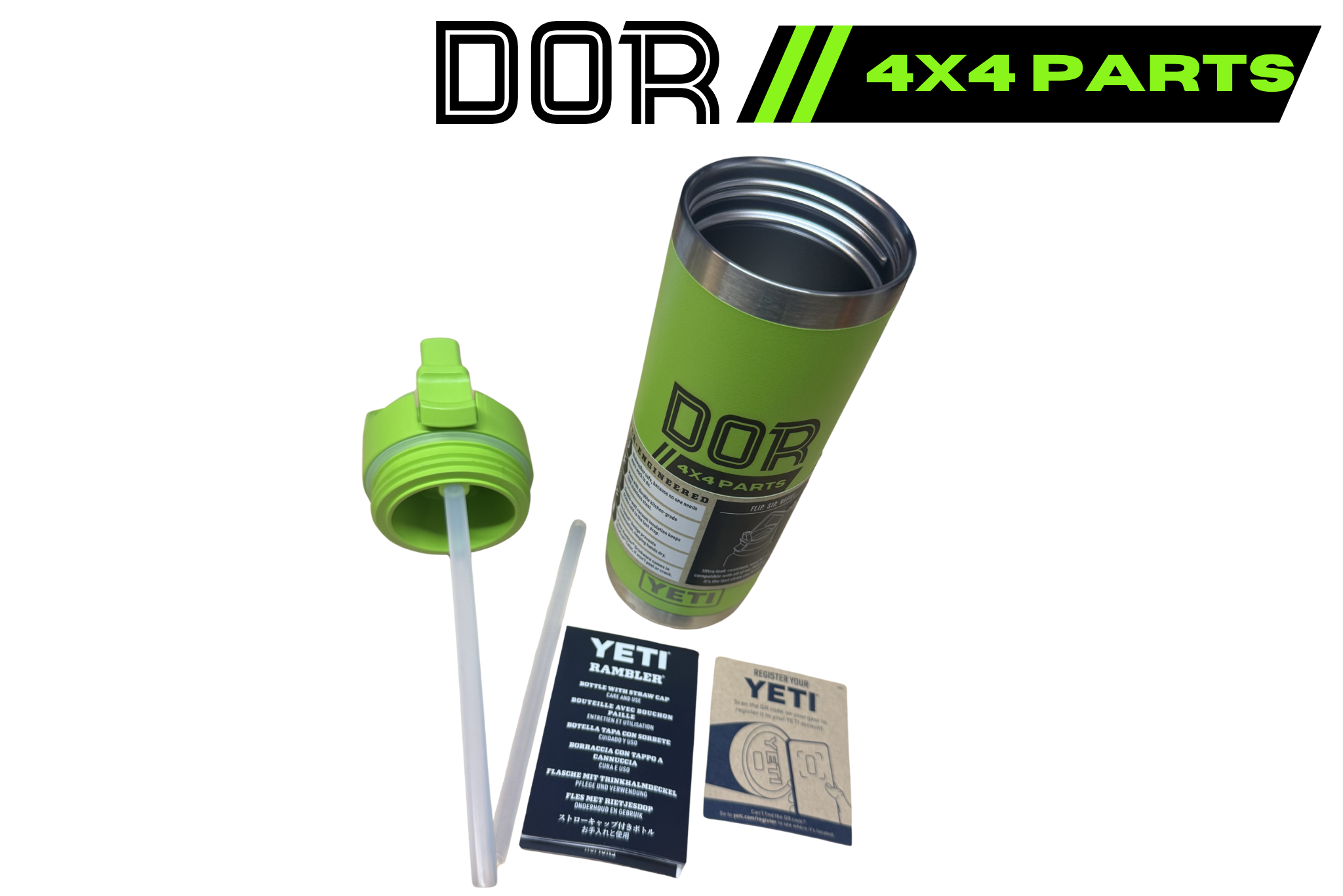 Yeti Rambler 18 oz bottle Venom Green